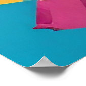 Kleurrijk Abstract Vrouw Pop Art Ontwerp Poster (Hoek)