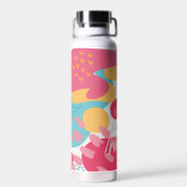 Kleurrijk Abstract Waterfles (Achterkant)