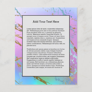 Kleurrijk Abstract Waterverfprint met Gemengde Kle Flyer