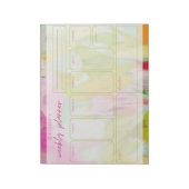 Kleurrijk Abstract Weekly Planner Notitieblok (Linkerzijde)