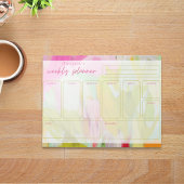  Kleurrijk Abstract Weekly Planner Notitieblok