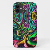 Kleurrijk Abstract wervelingen ontwerp Case-Mate iPhone Case (Achterkant)