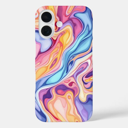 Kleurrijk Abstract wervelvloeistofpatroon Case-Mate iPhone Case (Achterkant)