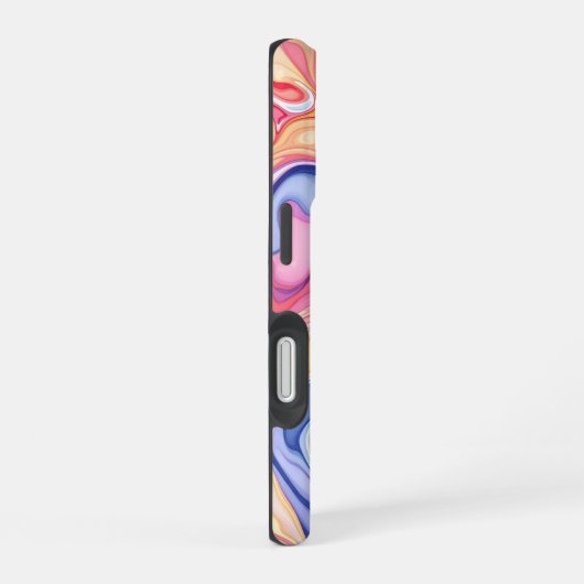 Kleurrijk Abstract wervelvloeistofpatroon iPhone 16 Hoesje (Rechterkant)