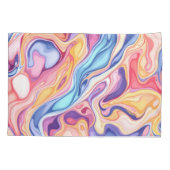 Kleurrijk Abstract wervelvloeistofpatroon Kussensloop (Achterkant)