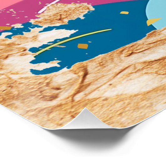 Kleurrijk Abstract Wij zijn de klei Christelijk Fa Perfect Poster (Hoek)