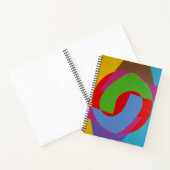 Kleurrijk Abstracte Cirkels Notitieboek (Binnen)