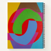 Kleurrijk Abstracte Cirkels Notitieboek (Achterkant)