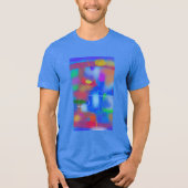 Kleurrijk Abstracte Kunst 6 Tri-Blend Shirt (Voorkant)