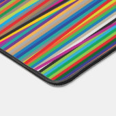 Kleurrijk abstracte strepen bureaumat (Hoek)