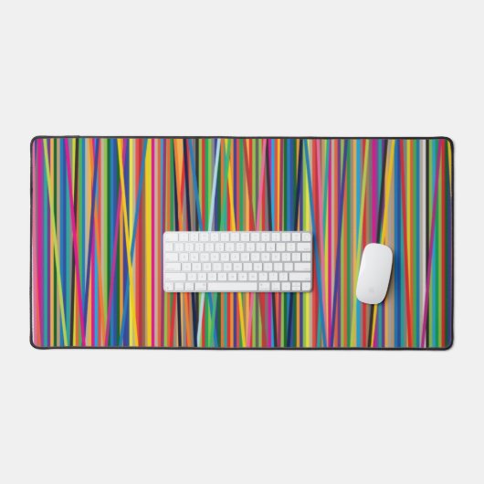 Kleurrijk abstracte strepen bureaumat (Keyboard & Muis)