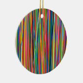 Kleurrijk abstracte strepen keramisch ornament (Rechts)