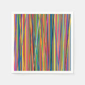 Kleurrijk abstracte strepen servetten (Voorkant)