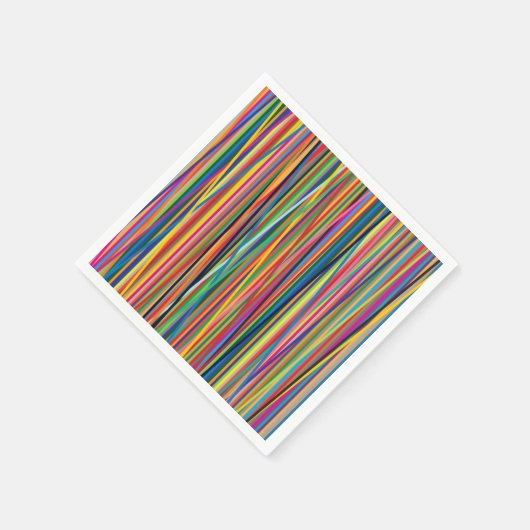 Kleurrijk abstracte strepen servetten (Hoek)
