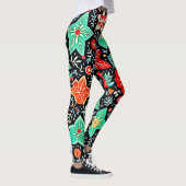 Kleurrijk Abstracte Vakantiedesign Leggings (Rechts)