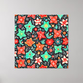 Kleurrijk Abstracte Vakantieontwerp Canvas Afdruk (Voorkant)