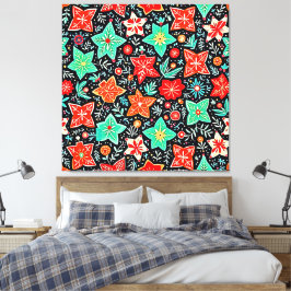 Kleurrijk Abstracte Vakantieontwerp Canvas Afdruk