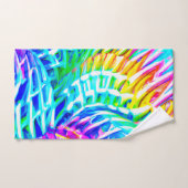 Kleurrijk abstractiepatroon bad handdoek (Handdoek)