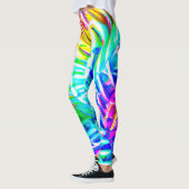 Kleurrijk abstractiepatroon leggings (Links)