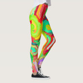 Kleurrijk abstractiepatroon leggings (Rechts)