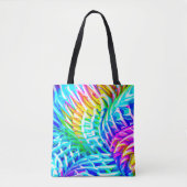 Kleurrijk abstractiepatroon tote bag (Voorkant)
