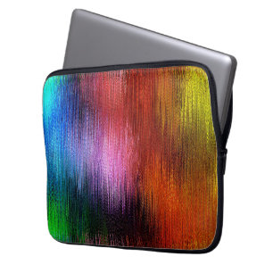 Kleurrijk achtergrondpatroon laptop sleeve