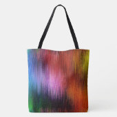 Kleurrijk achtergrondpatroon, tote bag (Achterkant)