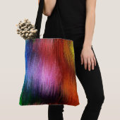 Kleurrijk achtergrondpatroon, tote bag (Dichtbij)