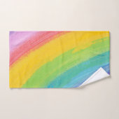 Kleurrijk acrylische Waterverf regenboogpatroon | Bad Handdoek (Handdoek)