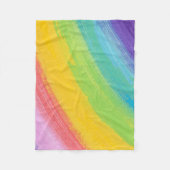 Kleurrijk acrylische Waterverf regenboogpatroon | Fleece Deken (Voorkant)