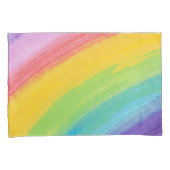 Kleurrijk acrylische Waterverf regenboogpatroon | Kussensloop (Voorkant-Rechts)