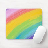 Kleurrijk acrylische Waterverf regenboogpatroon | Muismat (Met muis)