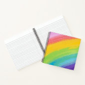 Kleurrijk acrylische Waterverf regenboogpatroon | Notitieboek (Binnen)