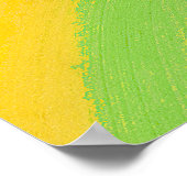 Kleurrijk acrylische Waterverf regenboogpatroon | Poster (Hoek)