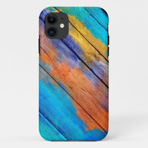 Kleurrijk acrylschilderij op hout #3 Case-Mate iPhone case