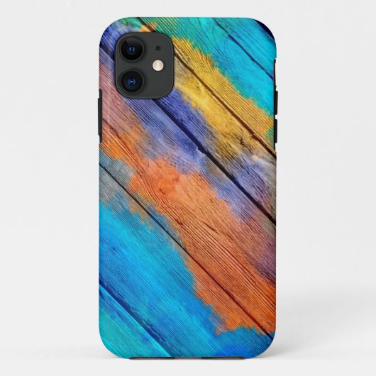 Kleurrijk acrylschilderij op hout #3 Case-Mate iPhone case (Achterkant)