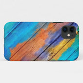 Kleurrijk acrylschilderij op hout #3 Case-Mate iPhone case (Achterkant (horizontaal))
