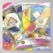 kleurrijk afbeelding poster (Voorkant)