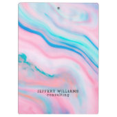 Kleurrijk afbeelding van faux-agatsteen klembord (Achterkant)