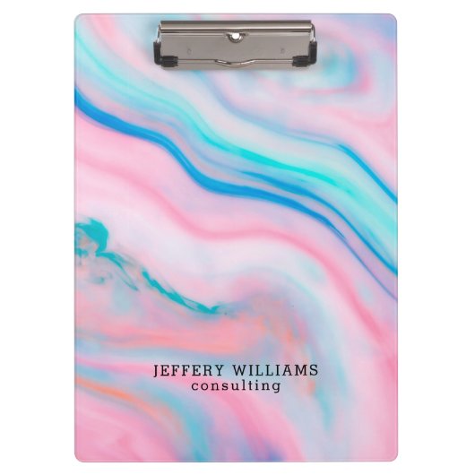 Kleurrijk afbeelding van faux-agatsteen klembord (Voorkant)