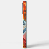 Kleurrijk Afghaans hondenportret Case-Mate iPhone Case (Achterkant / Links)