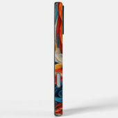 Kleurrijk Afghaans hondenportret Case-Mate iPhone Case (Achterkant / Rechts)