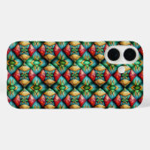 Kleurrijk Afrikaans-geïnspireerd geometrisch mozaï Case-Mate iPhone Case (Achterkant (horizontaal))