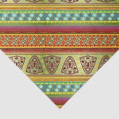 Kleurrijk Afrikaans maskerpatroon Stripe Kente Pat Tissuepapier (Detail)