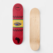 kleurrijk Afrikaans skateboard (Voorkant)
