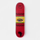 kleurrijk Afrikaans skateboard (Voorkant)