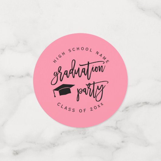 Kleurrijk Afstudeerfeest Klas van Cocktail Confetti (Kleine voorkant)