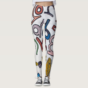 Kleurrijk Alfabet Leggings