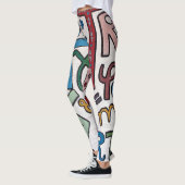 Kleurrijk Alfabet Leggings (Links)