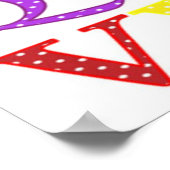 Kleurrijk alfabet Poster (Hoek)